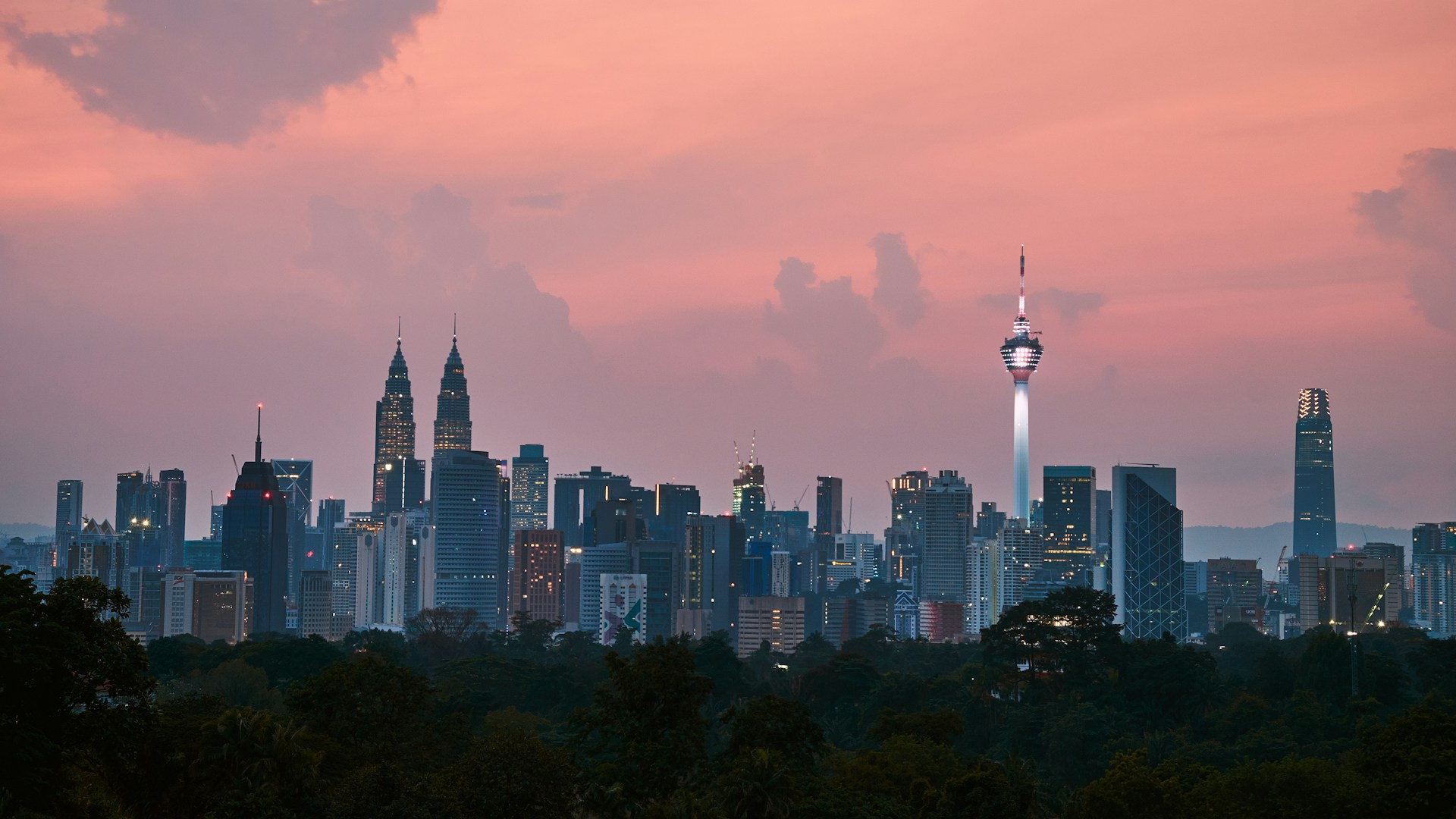 Sunset skyline